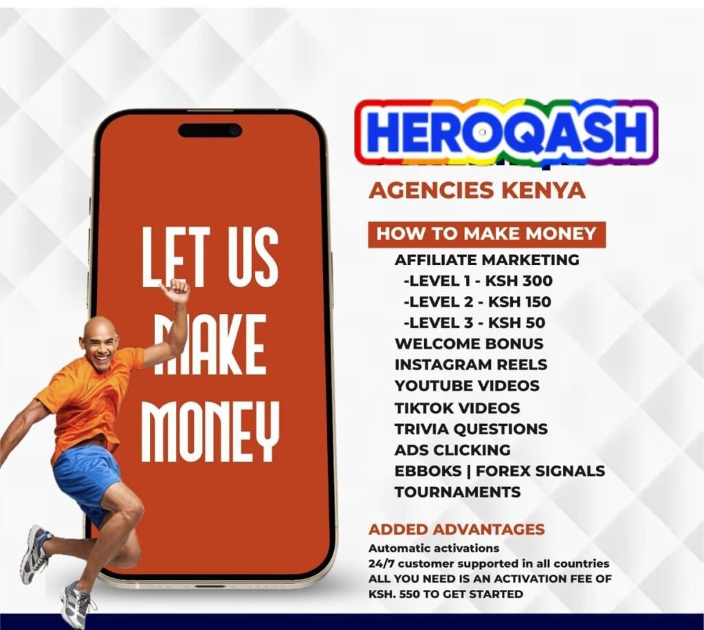 how to earn in heroqash agencies kenya